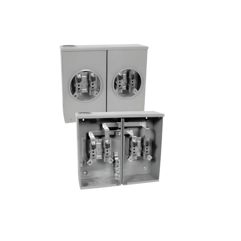 HYDEL MULTIPOSITION METERBASE 3 GANG, 200A MAIN, 200A PER POSITION 4 JAW 600V LEFT SIDE